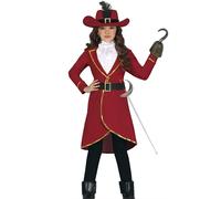 FIESTAS GUIRCA Costume da Capitan Pirata per Bambino Bambina - Costumi Infantili da Pirata Bambini e Bambine 10-12 Anni