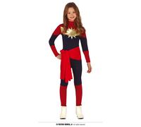 COSTUME CAPITANA DELLO SPAZIO TAGLIA 7-9 ANNI MISS MARVEL