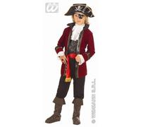 COSTUME CAPITANO PIRATA DELL'ISOLA DEL TESORO BAMBINO 5/7 ANNI