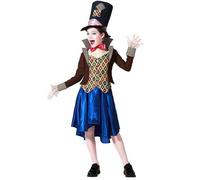 Costume Cappellaia Matta Bimba Atosa Vestito Carnevale