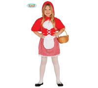 Costume Cappuccetto Rosso Bambina vestito rosso con cappuccio carnevale