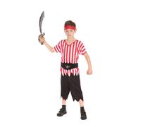 Costume Caraibi Pirata Ragazzi Bambini Libro Settimana Halloween Vestito
