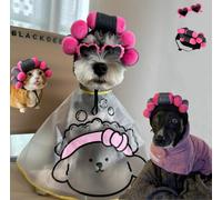 Costume carino per cani, parrucca per cosplay, capelli ricci, servizi fotografici, regolabile, per Halloween, feste di Natale, festival, parrucche per cani di taglia piccola, media e grande