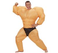 Costume Carnevale Adulto Autogonfiante, Travestimento Culturista PS 19765