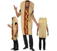 Costume Carnevale Adulto travestimento panino Hot Dog smiffys 09864