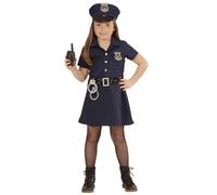 Costume Carnevale Bambina Poliziotta Travestimento Police PS 22875