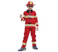 Costume Carnevale Bambino 2 Anni - Pompiere Bambini Gioco di Ruolo Set da Tre Pezzi Accessori per Giocattoli Scolastici Set da Campus (Red, 8-12 Years)