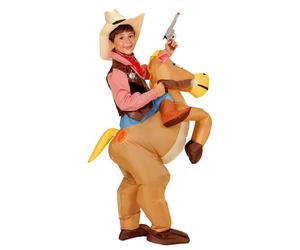 Costume Carnevale Bambino , Cowboy a Cavallo Gonfiabile PS 01794