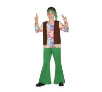 costume carnevale bambino hippie figlio dei fiori hippy