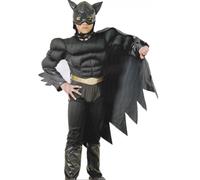 Costume Carnevale Bambino Supereroe Pipistrello Nero PS 17496 Taglia 4/6 anni