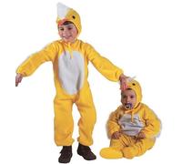 Costume Carnevale Bimbo Travestimento Bambino Pulcino Giallo PS 19939