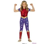 COSTUME CARNEVALE CAPITAN AMERICA DONNA DREAM VESTITO SUPER EROINA BAMBINA