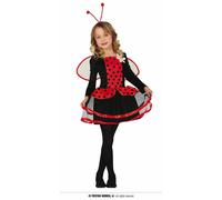 COSTUME CARNEVALE COCCINELLA VESTITO GUIRCA BAMBINA MARIQUITA LITTLE LADYBUG