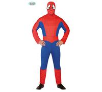 Costume Carnevale da Spiderman Vestito Uomo Spider Man Muscoloso M/L