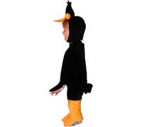 Costume Carnevale Daffy Duck Looney Tunes Originale Nero Arancione Bambino