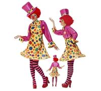 Costume Carnevale Donna Clown Vestito da Pagliaccio PS 12217