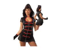 Costume Carnevale Donna Da Domatrice Militare Vestito Abito Di Halloween Adulto