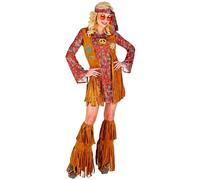 Costume Carnevale Donna Hippie Figli Dei Fiori Anni 60 PS 35491