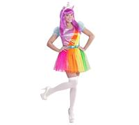 Costume Carnevale Donna Unicorno Vestito Con Cerchietto PS 25857