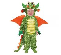 COSTUME CARNEVALE DRAGO VESTITO GUIRCA NEONATO ANIMALE UNISEX DRAGHETTO BIMBO