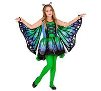 COSTUME CARNEVALE FARFALLA VESTITO ALI ANTENNE 4/13 ANNI TRAVESTIMENTO - 1097