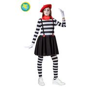 costume carnevale mimo bambina