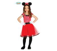 COSTUME CARNEVALE MINNIE MOUSE VESTITO GUIRCA BAMBINA TOPOLINA RATONCITA
