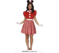 COSTUME CARNEVALE MINNIE MOUSY DONNA VESTITO TOPOLINA ADULTA GUIRCA