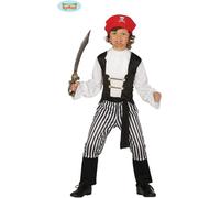 COSTUME CARNEVALE PIRATA BUCANERO BAMBINO VESTITO GUIRCA PIRATA UNISEX
