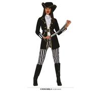 COSTUME CARNEVALE PIRATESSA ADULTA VESTITO PIRATA DEI MARI DONNA PANTALONE