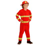 COSTUME CARNEVALE POMPIERE BAMBINO ABITO TRAVESTIMENTO - 0393
