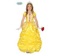 COSTUME CARNEVALE PRINCIPESSA GIALLA VESTITO GUIRCA BAMBINA YELLOW INCANTATA