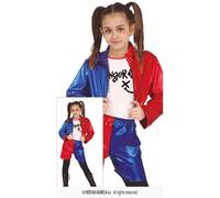 COSTUME CARNEVALE SUICIDE SQUAD VESTITO BAMBINA DANGEROUS HARLEY QUINN CRAZY