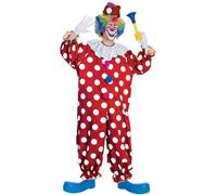 Costume Carnevale Uomo Da Clown Pagliaccio Vestito Di Halloween Travestimento