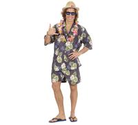 Costume Carnevale Uomo Hawaiano Camicia, Pantaloncini PS 26405