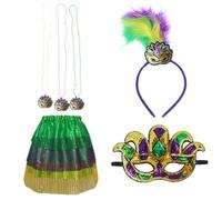Costume Carnevale Uomo, Vestito Cosplay Stile Corte Imperiale con Gonna Ricamata E Accessori Eleganti per Un Completo E