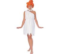 Costume Carnevale Wilma Flintstone cavernicoli film Antenati - sexy donna, Taglia unica (fino a taglia 12), Bianco