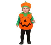 COSTUME CARNEVALE ZUCCA VESTITO E COPRICAPO 1/3 ANNI HALLOWEEN ABITO - 1890Z