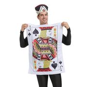 Costume Carta Da La Carta da con la Spallina Divisa e Divertente