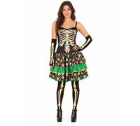 Rubies Costume Catrina Elegante per donna, Abito, calze e guanti, Oficiale Rubies per halloween, carnevale e cumpleanno