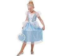 COSTUME CENERENTOLA GLITTER - TAGLIA L 7-8 ANNI