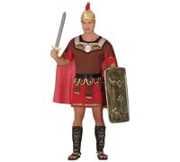 Guirca- Costume Centurione Romano, Colore Marrone, Rosso, Oro, Taglia Unica, 80746