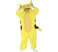 VESTITO SIMILE PIKACHU CARNEVALE BAMBINO ELECRTIC CHINCHILA TUTONE GIALLO UNISEX