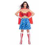 Amscan 9906148EU Wonder Woman - Costume classico, taglia 16-18