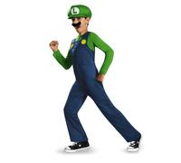 Costume Classico Per Bambini Luigi Di Super Mario Bros Nintendo