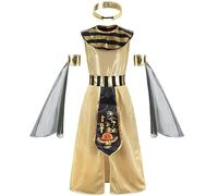 Costume Cleopatra, fantasioso costume egiziano per bambini con accessori per festa di cosplay, Halloween, Natale, celebrazioni del festival, medium, accessori maschere