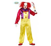 Costume Clown Assassino It Horror Pagliaccio Burattino Halloween