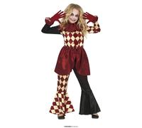 FIESTAS GUIRCA Costume da Clown Horror per Bambina 5-6 Anni