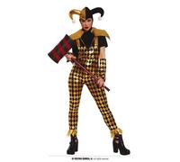 COSTUME CLOWN PERICOLOSO HARLEY QUINN TAGLIA M 38-40