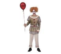 Costume Clown Spaventoso Halloween con Casacca e Pantalone - Taglia Unica
